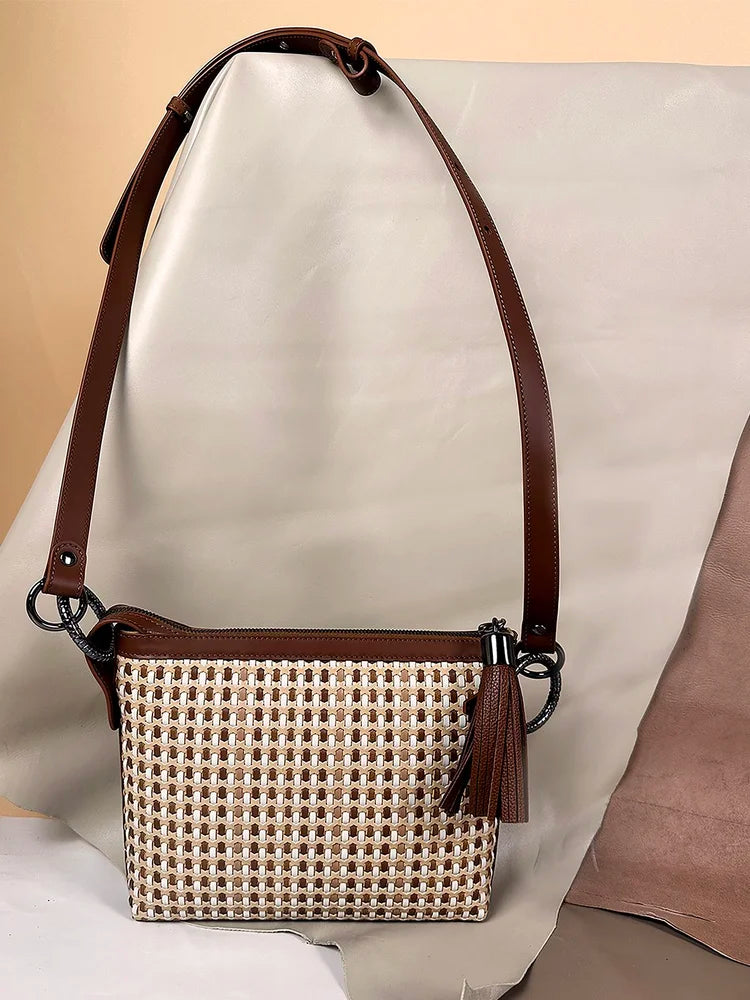 Cosma Crossbody in Noci 5mm Weave