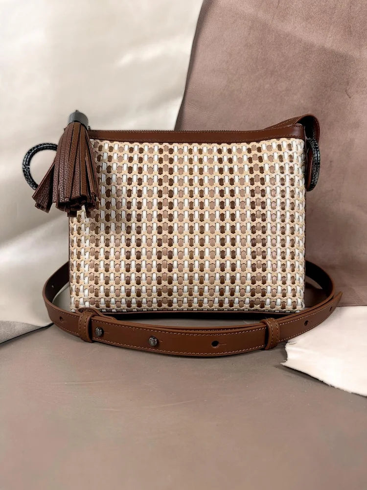 Cosma Crossbody in Noci 5mm Weave