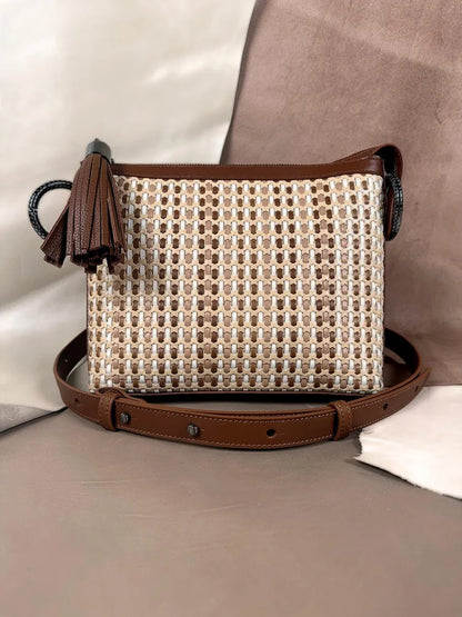 Cosma Crossbody in Noci 5mm Weave