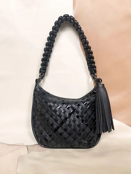 Nappa Tassel Keychain in Sabbia