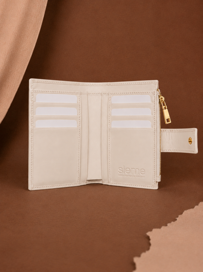 La Treccia Wallet in Sabbia