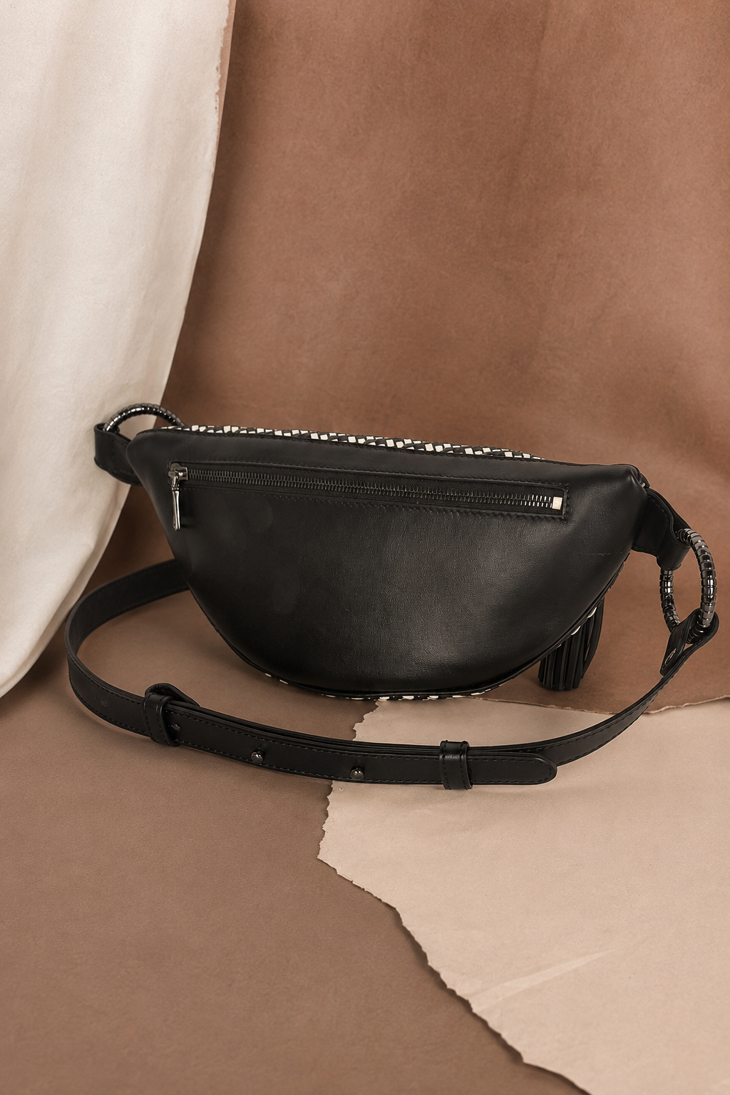 Via Bum Bag in Black & White