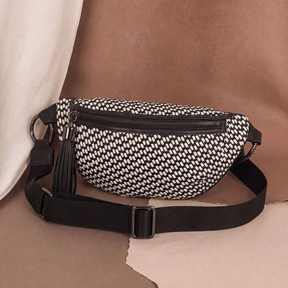 Via Bum Bag in Black & White